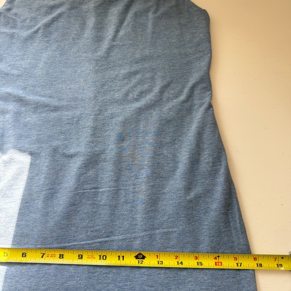 Peruvian Connection S Blue Double Layer Bodycon T… - image 9